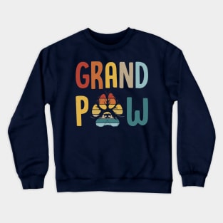 Grand Paw Dog Lover Grandpa Shirt Crewneck Sweatshirt